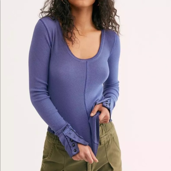 Free People Tops - SOLD NWOT Free People Dark Side Thermal Top